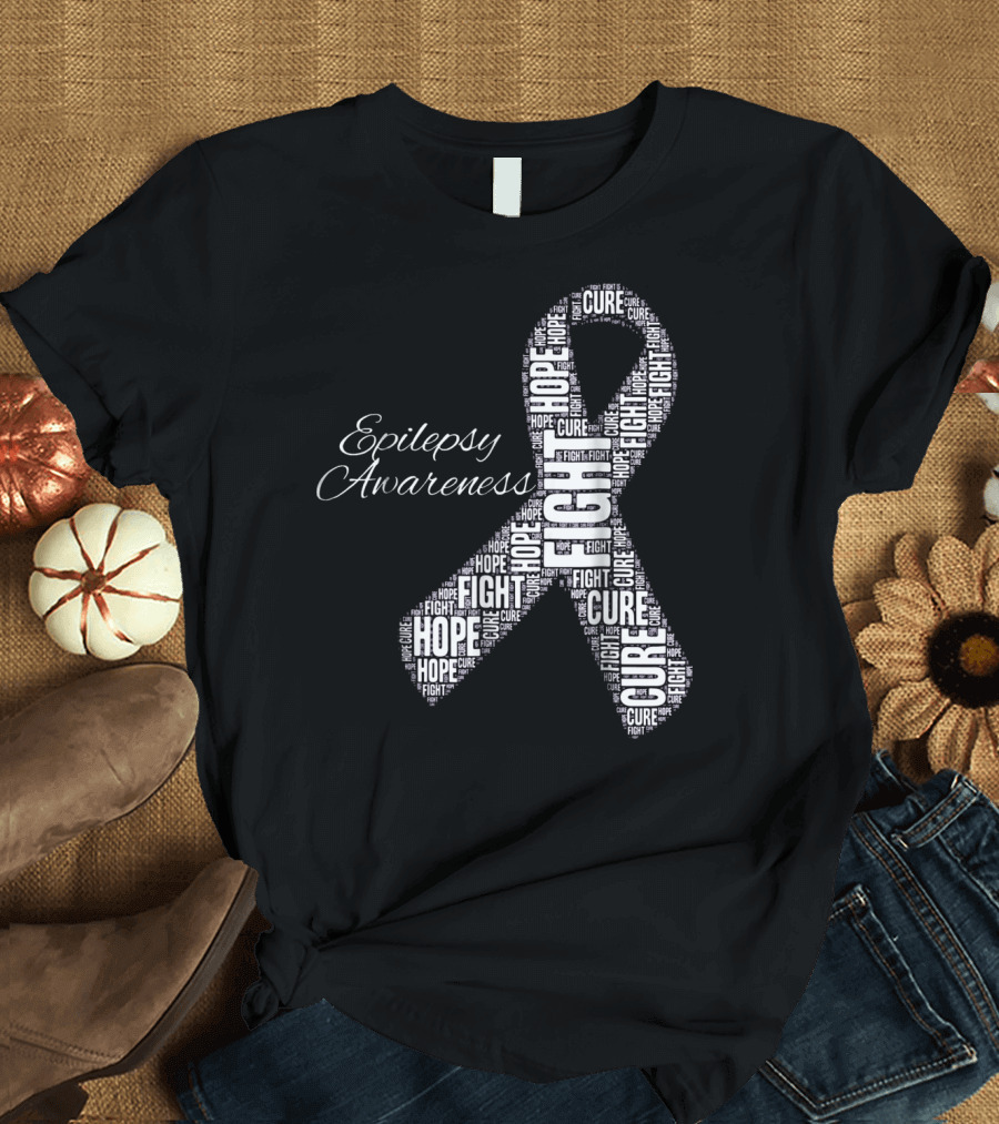 Epilepsy Awareness Hope Fight Cure T-Shirt