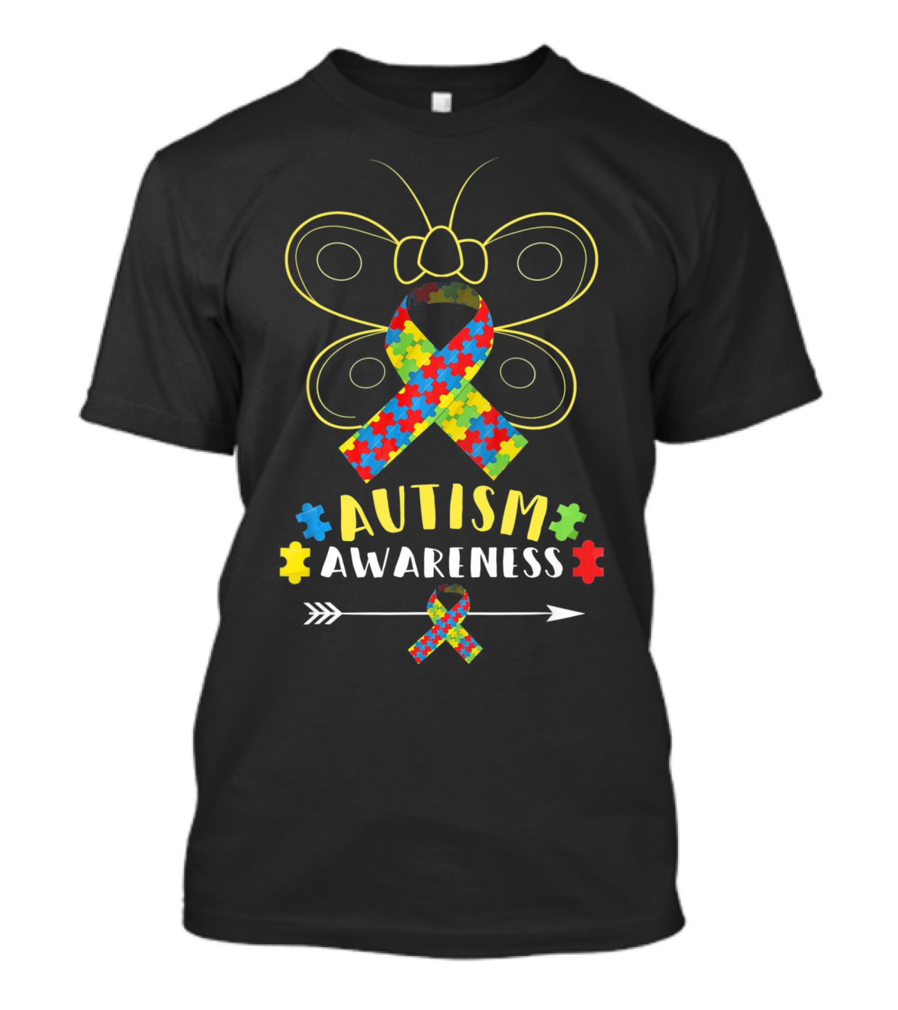 Autism Awareness Butterfly Puzzle T-Shirt