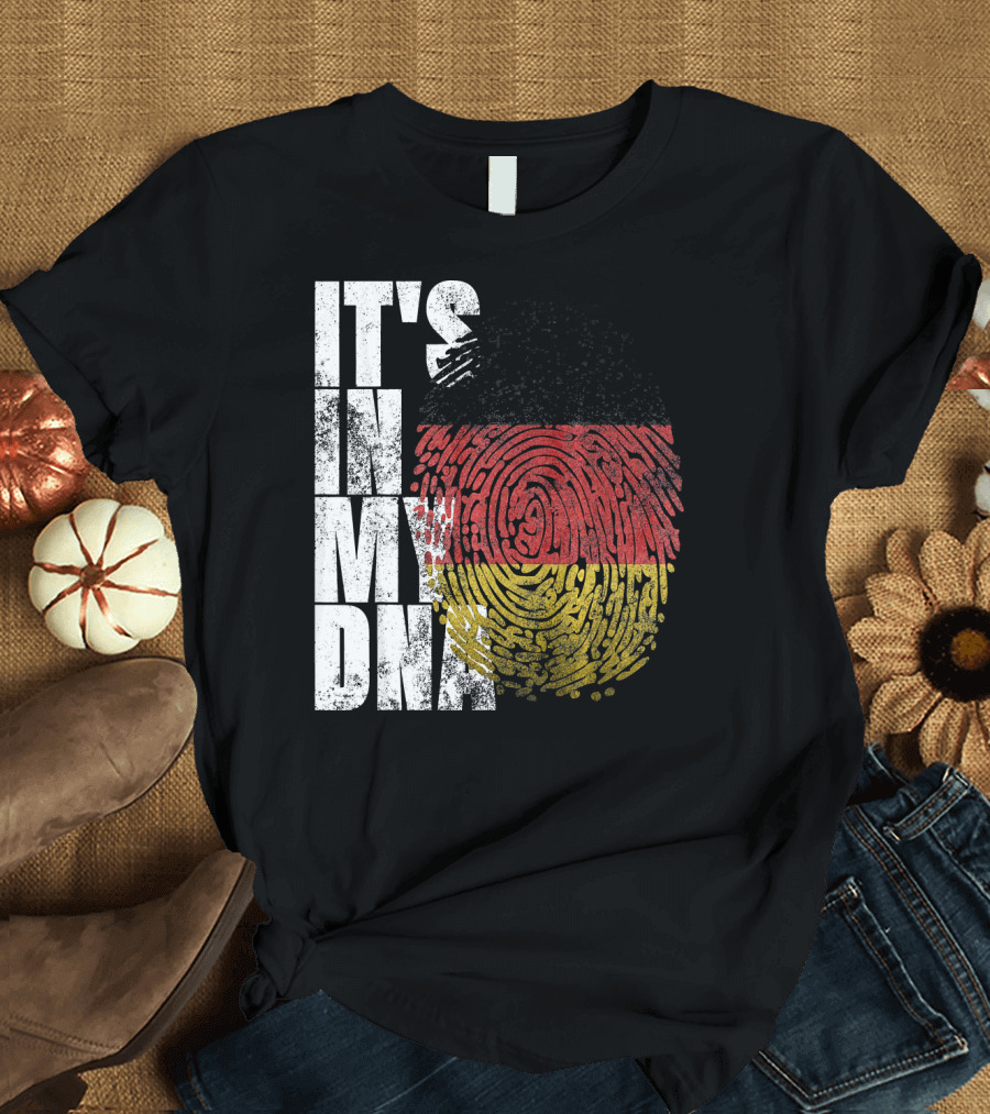 It's In My DNA German Flag Fingerprint Oktoberfest T-Shirt