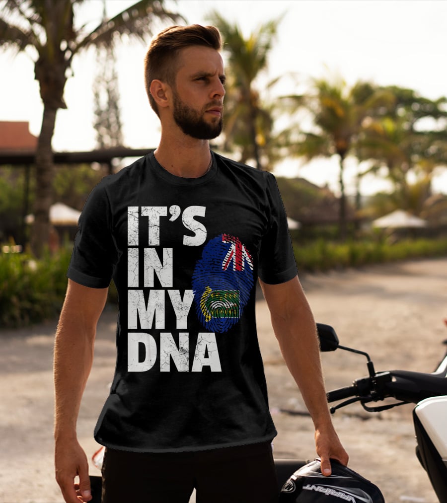 IT'S IN MY DNA British Virgin Islands Flag Fingerprint T-Shirt
