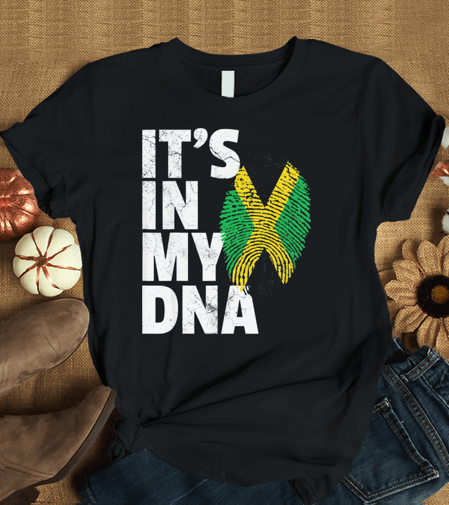 Jamaica Flag It's in My DNA Jamaican Pride Men T-Shirt
