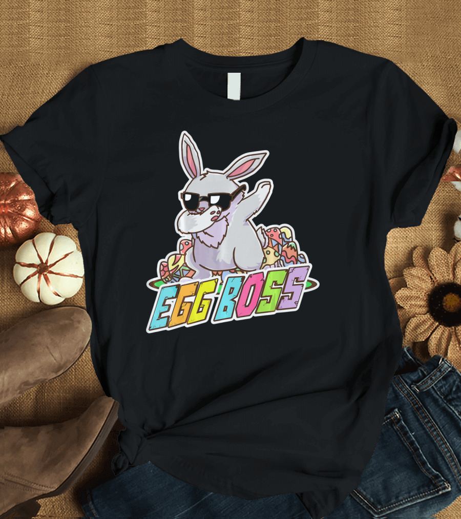 EGG BOSS Easter Bunny Dabbing Sunglasses T-Shirt