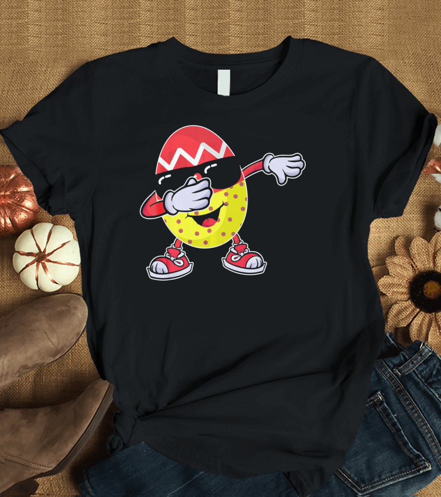 Easter Egg Dabbing Sunglasses and Sneakers T-Shirt