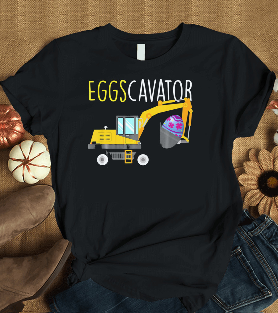 EGGSCAVATOR Funny Dinosaurs T Rex Hates Egg Hunts T-Shirt