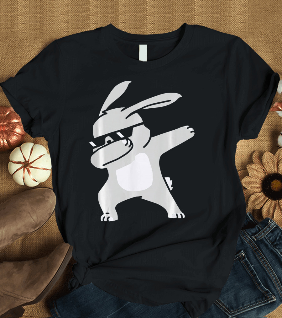 Happy Easter Day Cool Dabbing Rabbit T-Shirt