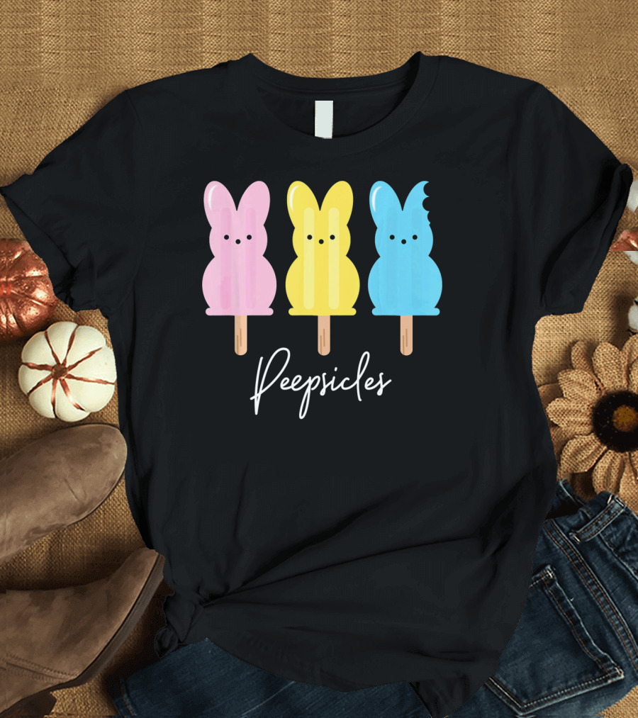 Peepsicles Fun Easter Bunny Cute Peep Popsicle T-Shirt