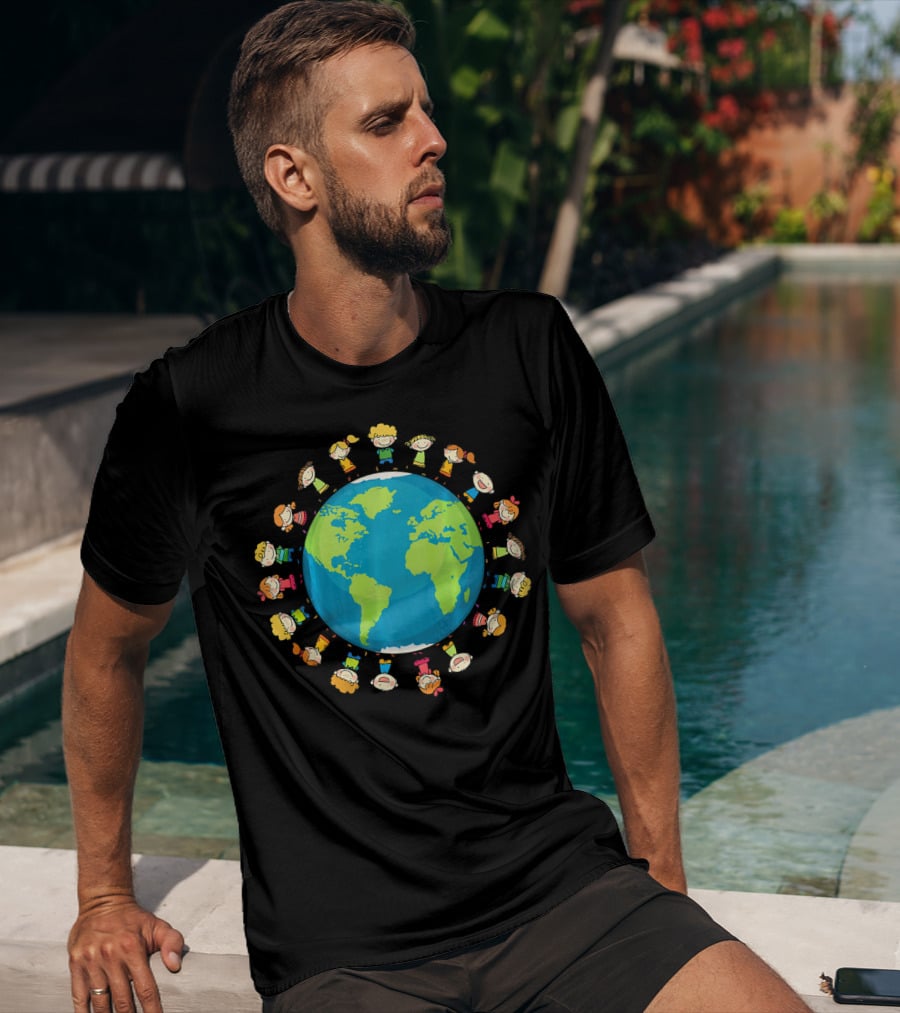 Kids Around The World Global Unity Climate Awareness T-Shirt