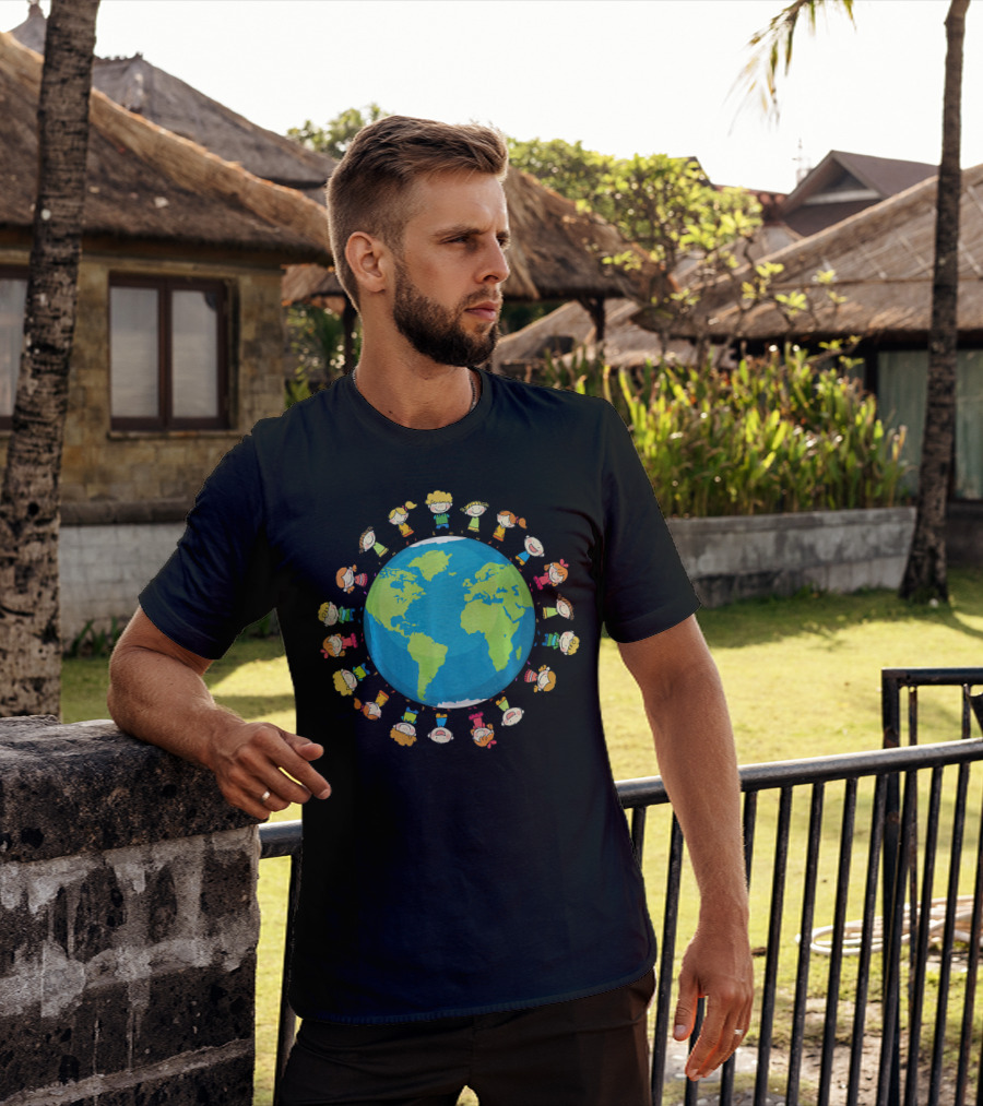 Kids Around The World Global Unity Climate Awareness T-Shirt