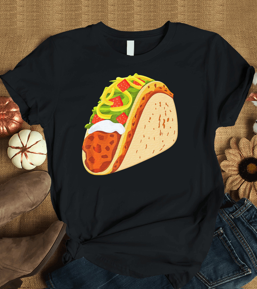 Yummy Taco Funny Mexican Food Lover Cinco T-Shirt