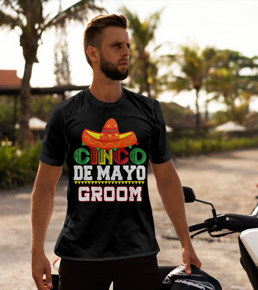 Cinco De Mayo Groom Sombrero T-Shirt