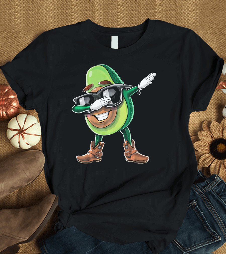 Cinco De Mayo Dabbing Avocado Fiesta Fun T-Shirt