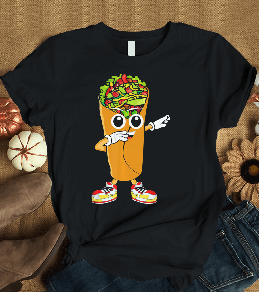 Cinco de Mayo Dabbing Burrito Fiesta Fun T-Shirt
