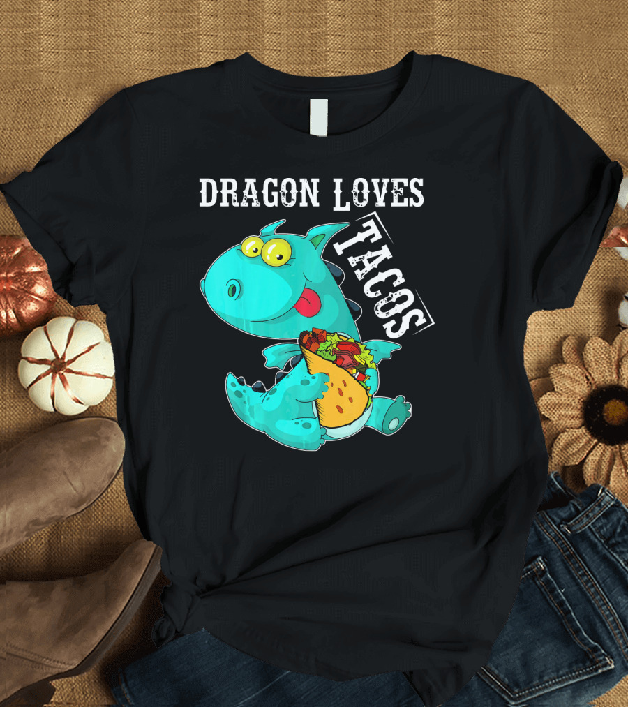 Dragon Loves Tacos Cinco De Mayo Taco T-Shirt