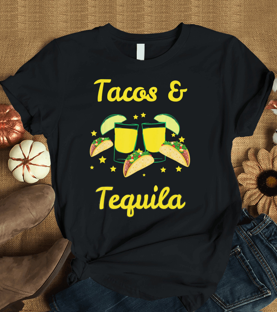 Cinco De Mayo Tacos Tequila Emoji T-Shirt