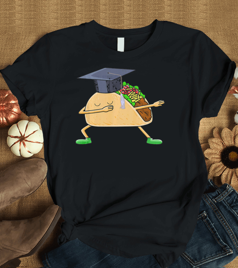 Dabbing Taco Graduation Funny Cinco de Mayo T-Shirt