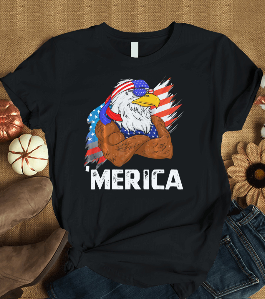 'Merica USA Eagle Freedom American Patriot T-Shirt