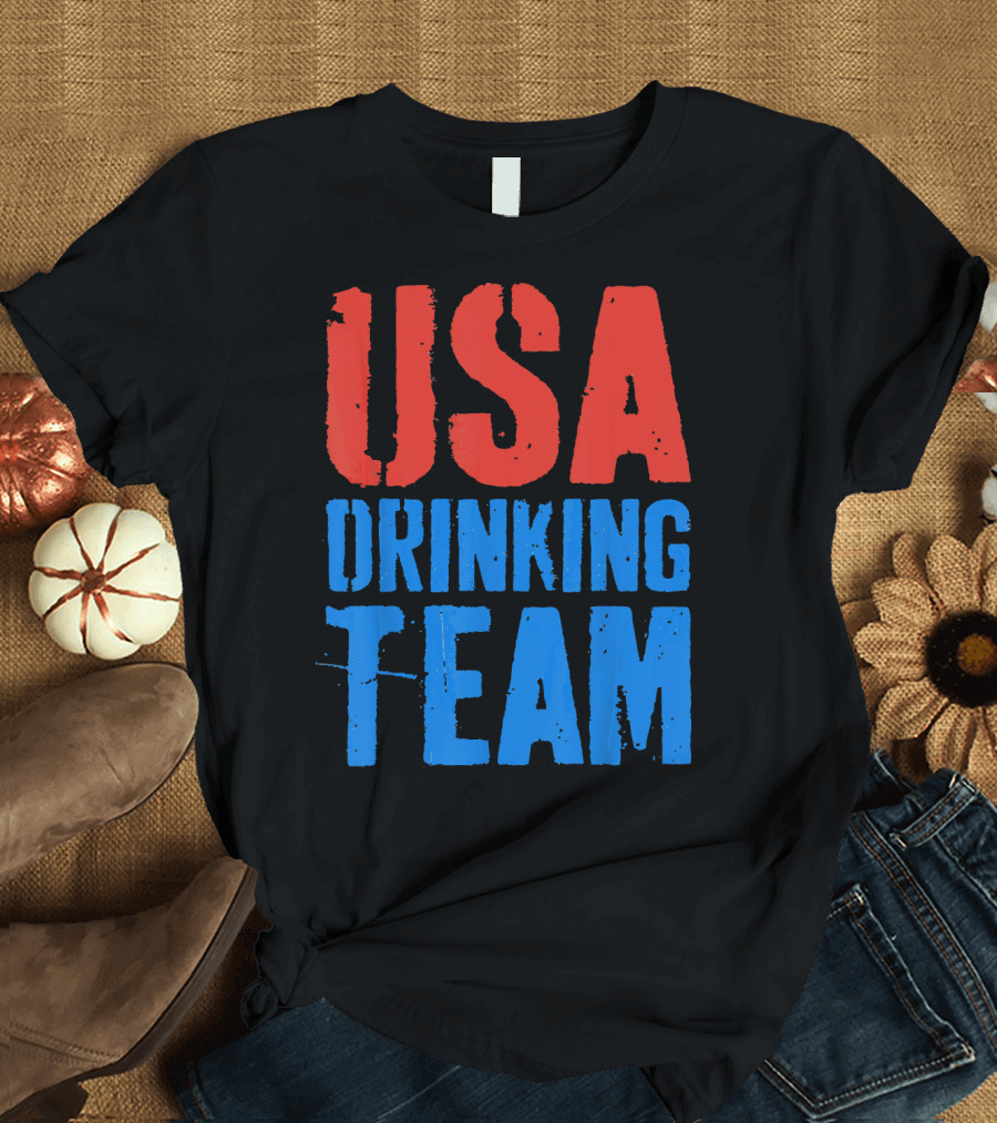 USA Drinking Team Patriotic Celebration 4th of July T-Shirt