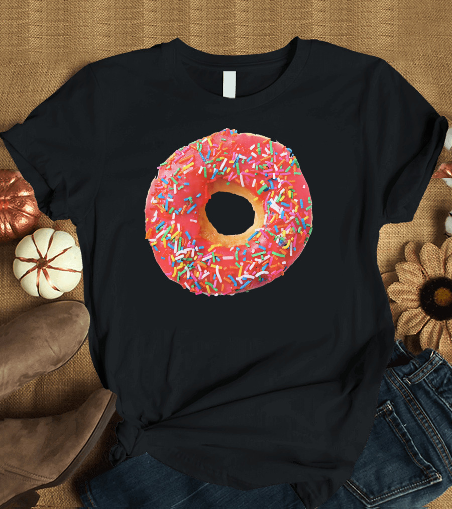 Sprinkles Donut for the Donuts Lover Gla with Colorful Toppings T-Shirt
