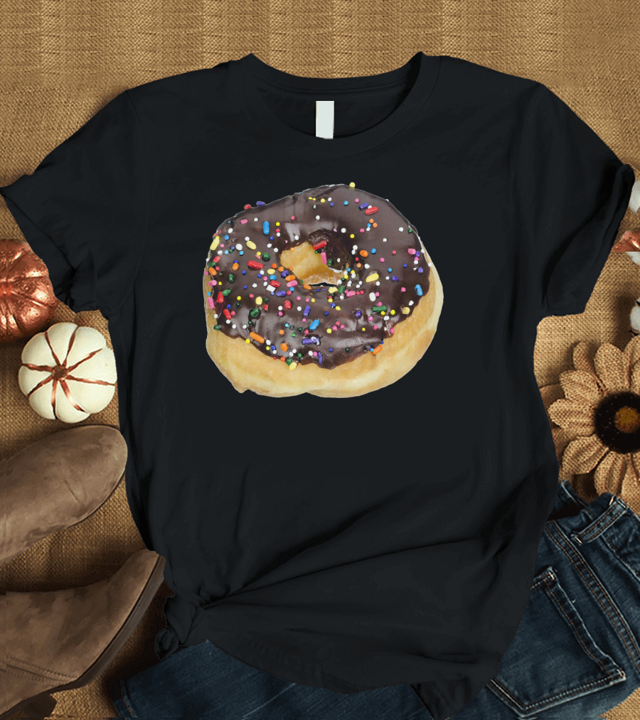 Chocolate Icing Colorful Sprinkles Donut Delight T-Shirt