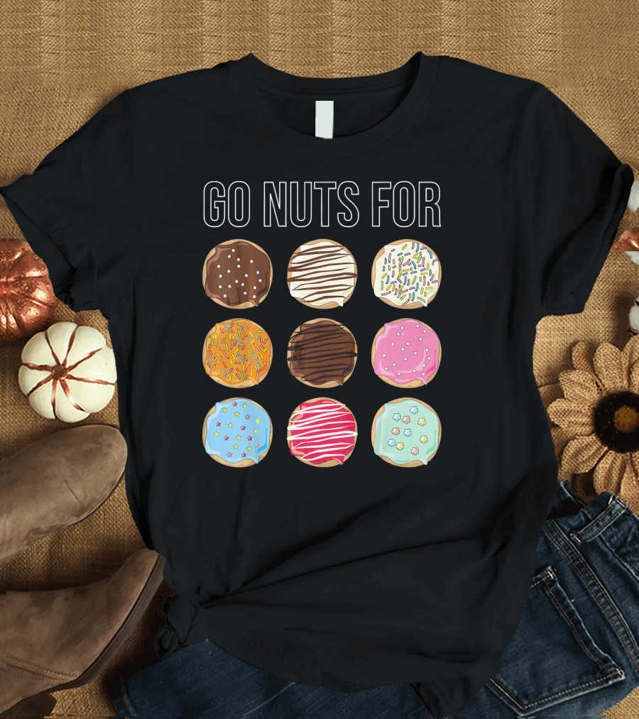 Go Nuts for Donuts Assorted Icing and Sprinkles T-Shirt