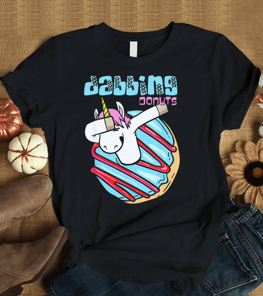 Dabbing Donuts Unicorn T-Shirt