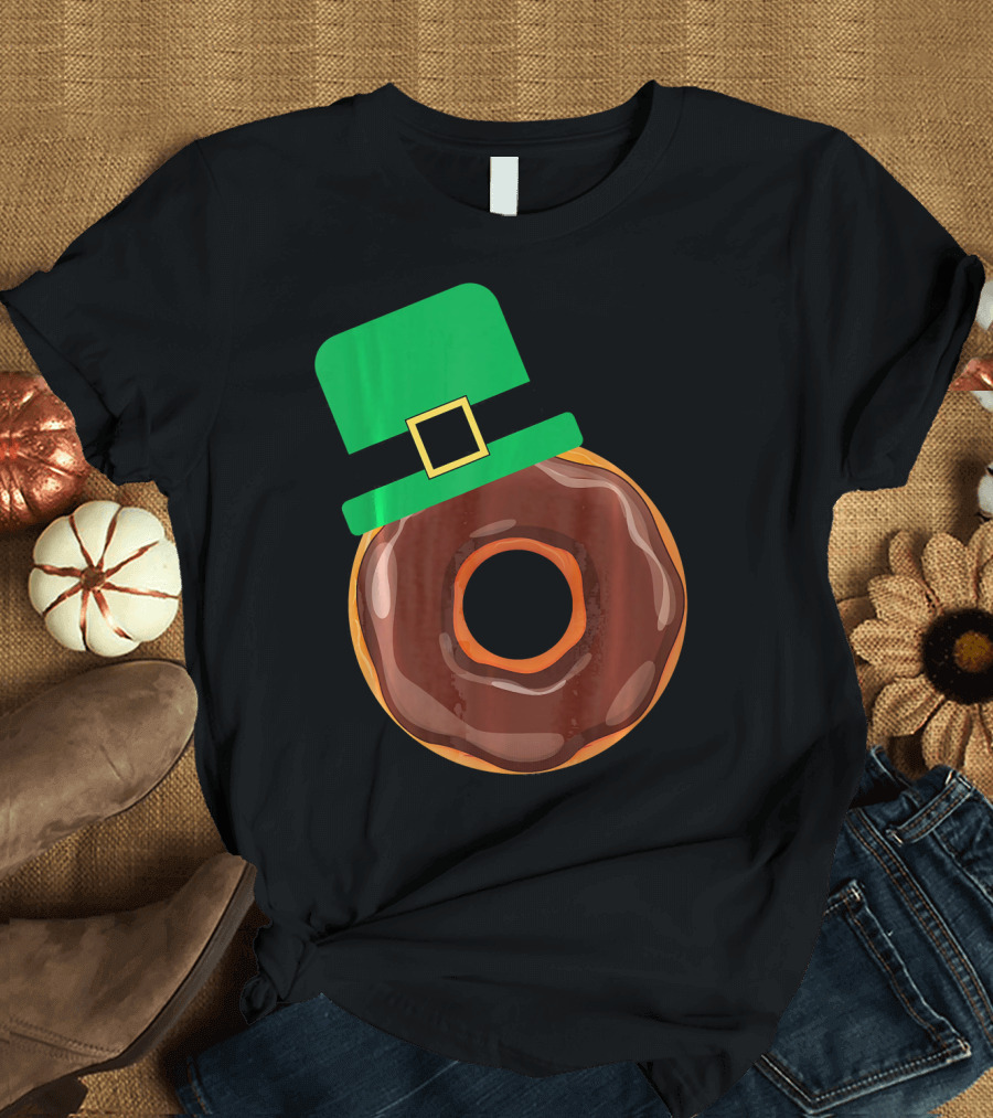 Chocolate Donut with Green Hat T-Shirt