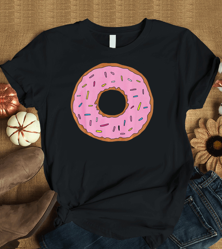Pink Sprinkled Donuts Delicious Sweets Foodie T-Shirt