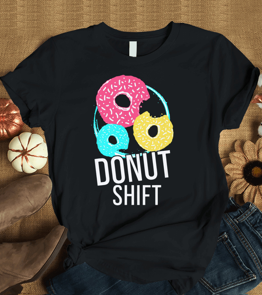 Donut Shift MTTF Associates Doughnut Vibrant Trio T-Shirt