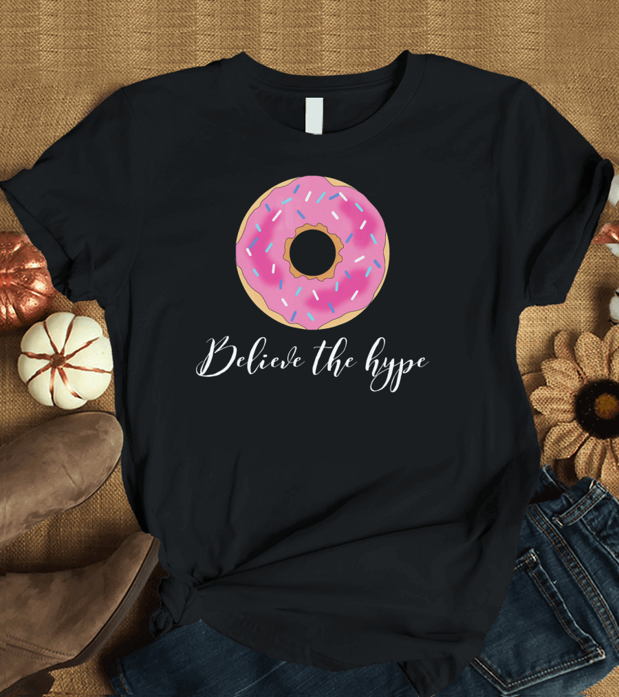 Believe The Hype Donut Sprinkles Pink T-Shirt