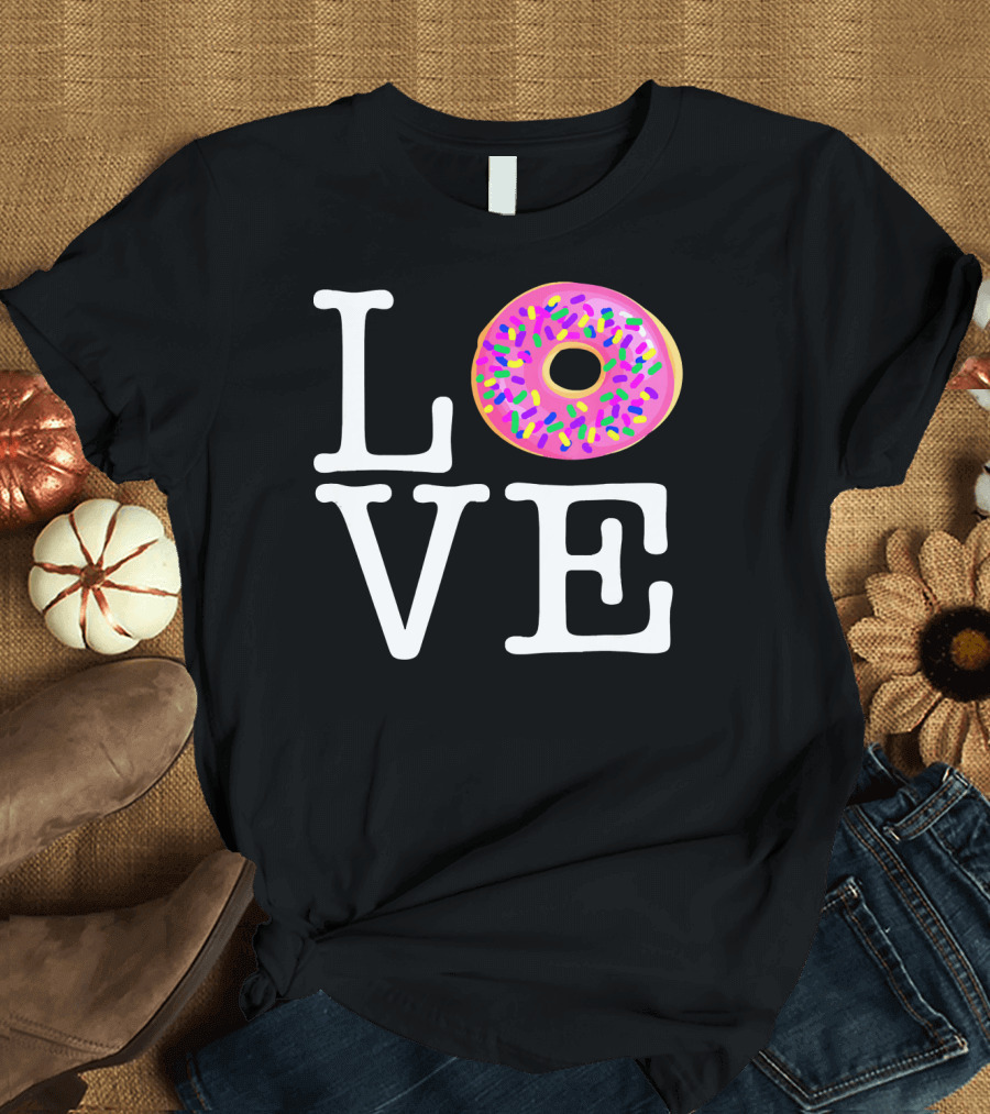 LOVE Donut Pink Sprinkles T-Shirt