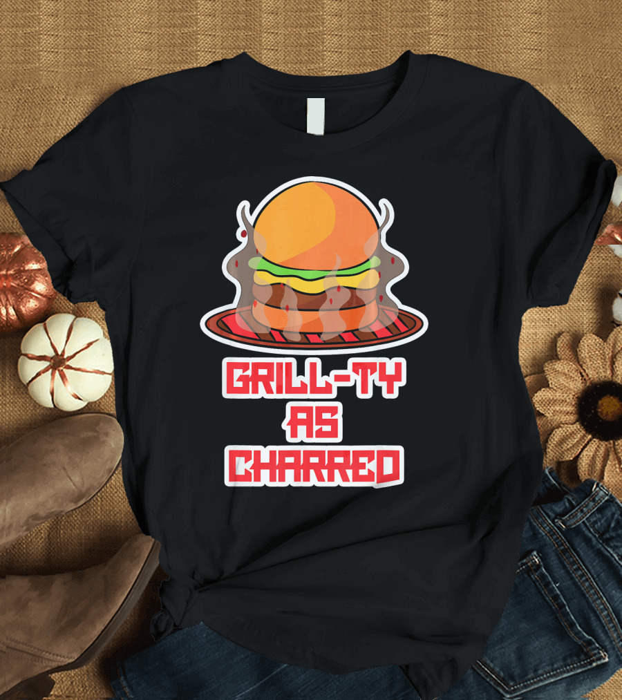 Grill Ty as Charred Burge Smoke Funny Fastfood T-Shirt