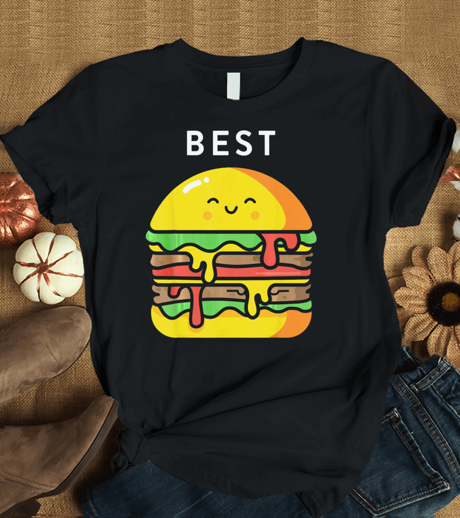 Best Burger Fries Best Friend Matching T-Shirt