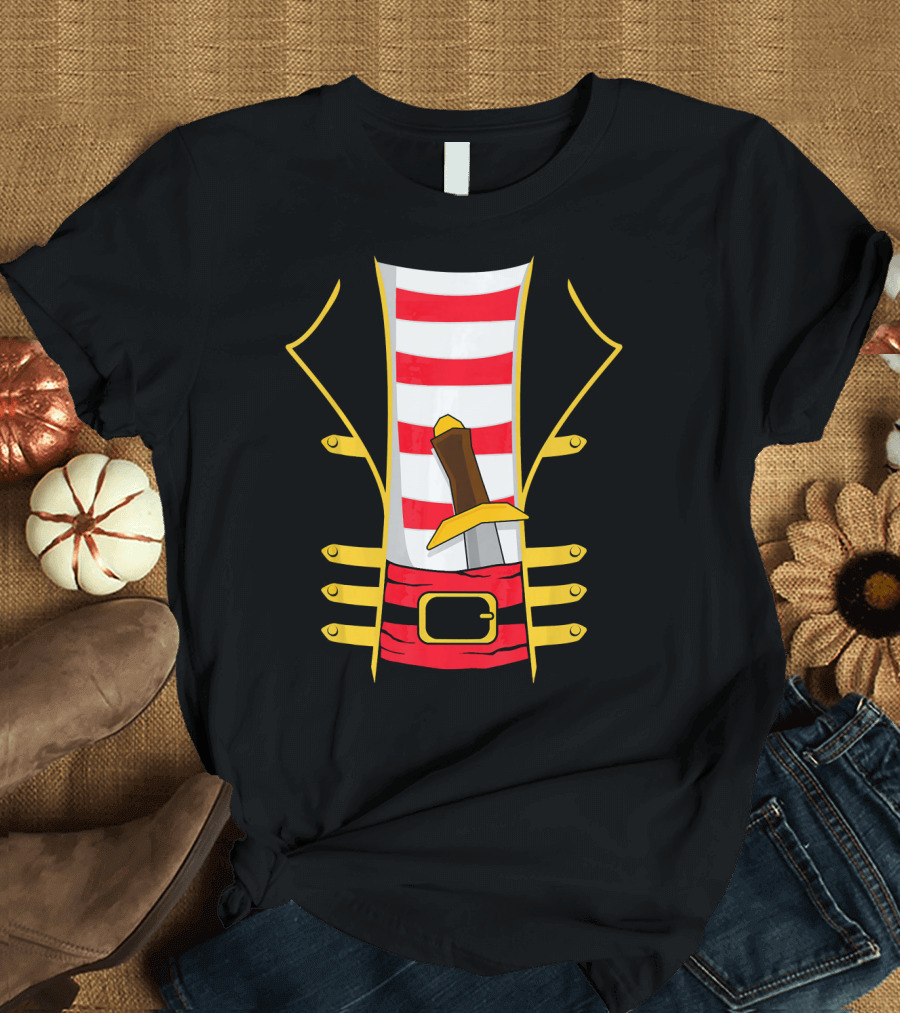 Pirate Outfit With Sword Halloween Costume T-Shirt