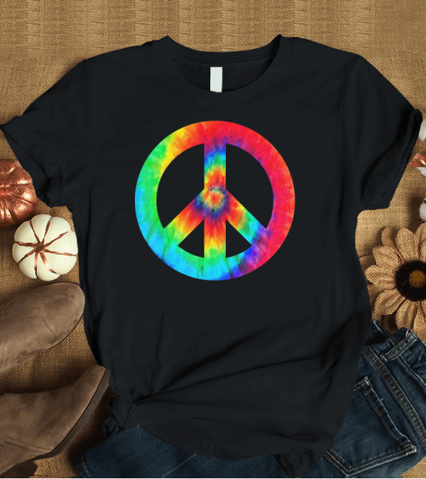 T-Shirt: Cool Tie Dye Peace Sign T-Shirt Cool Tie Dye Peace Sign T-Shirt
