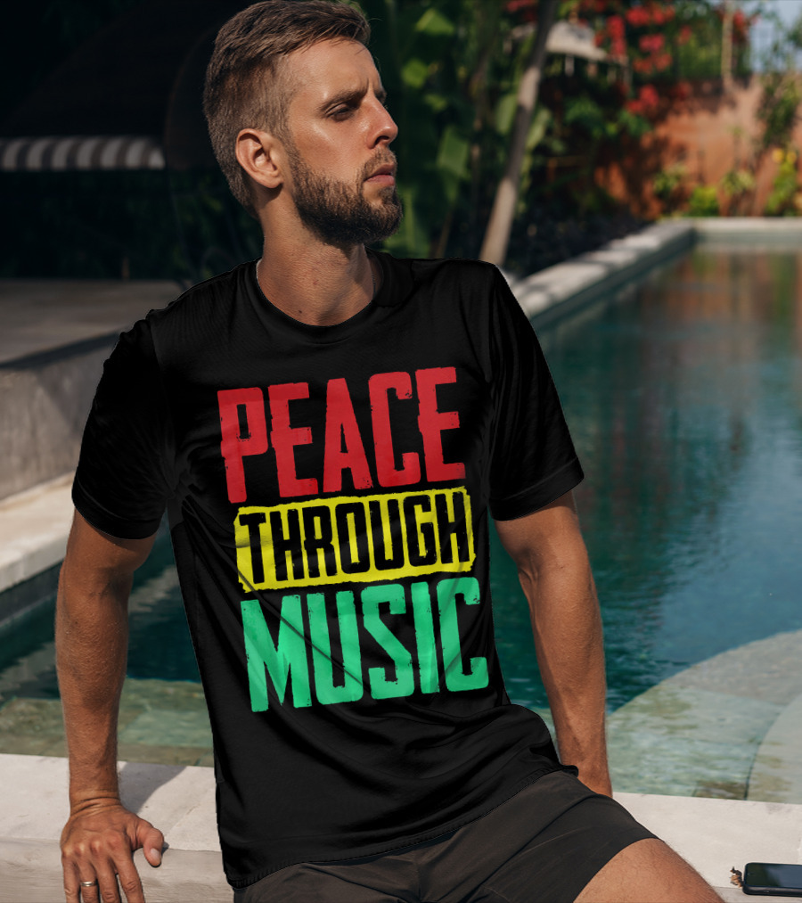 Peace Through Music Reggae Concert T-Shirt