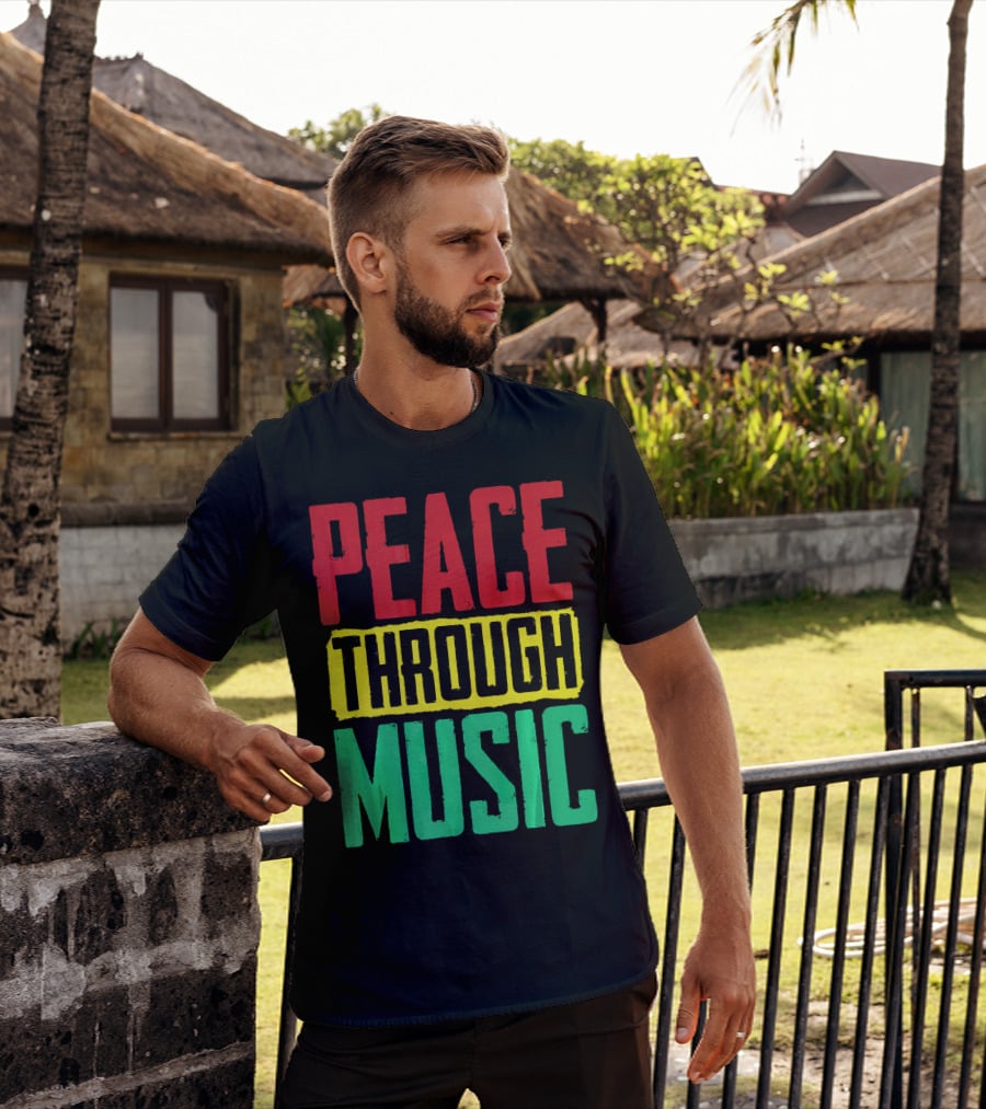 Peace Through Music Reggae Concert T-Shirt