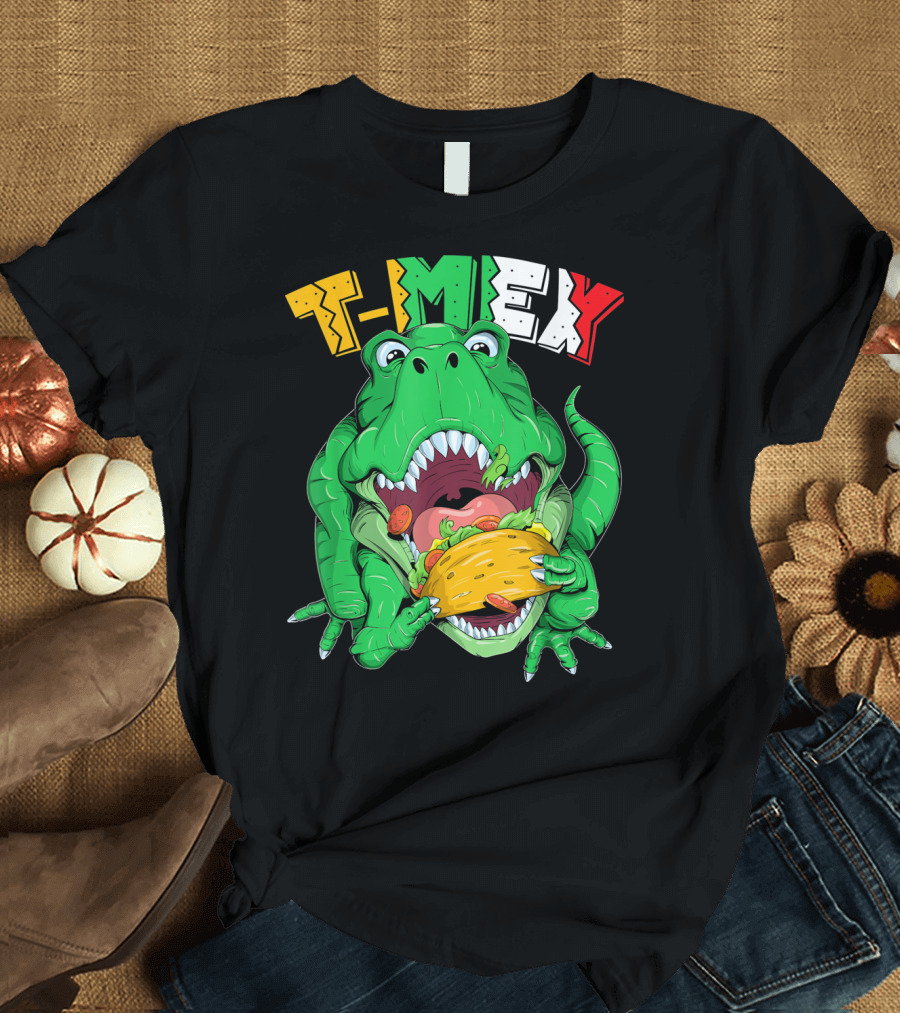 T-Mex Cinco De Mayo Mex Dinosaur Taco T-Shirt