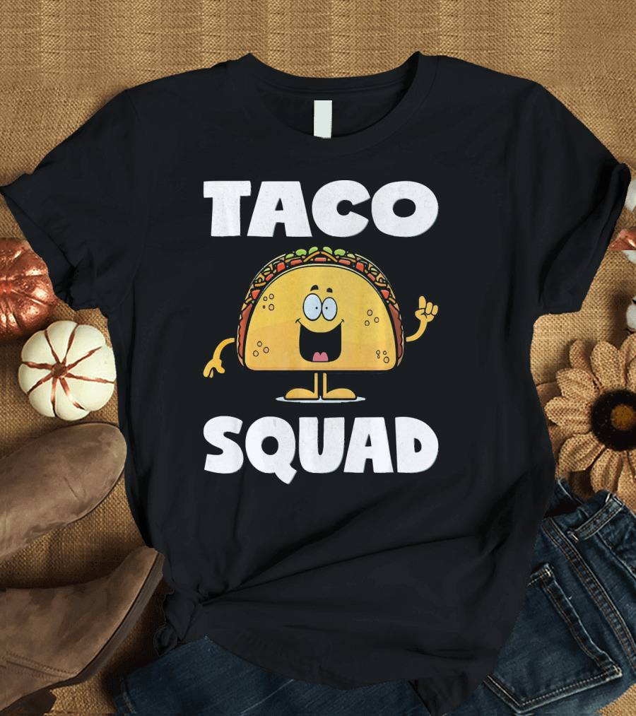 Taco Squad Vintage Funny Tacos Party T-Shirt