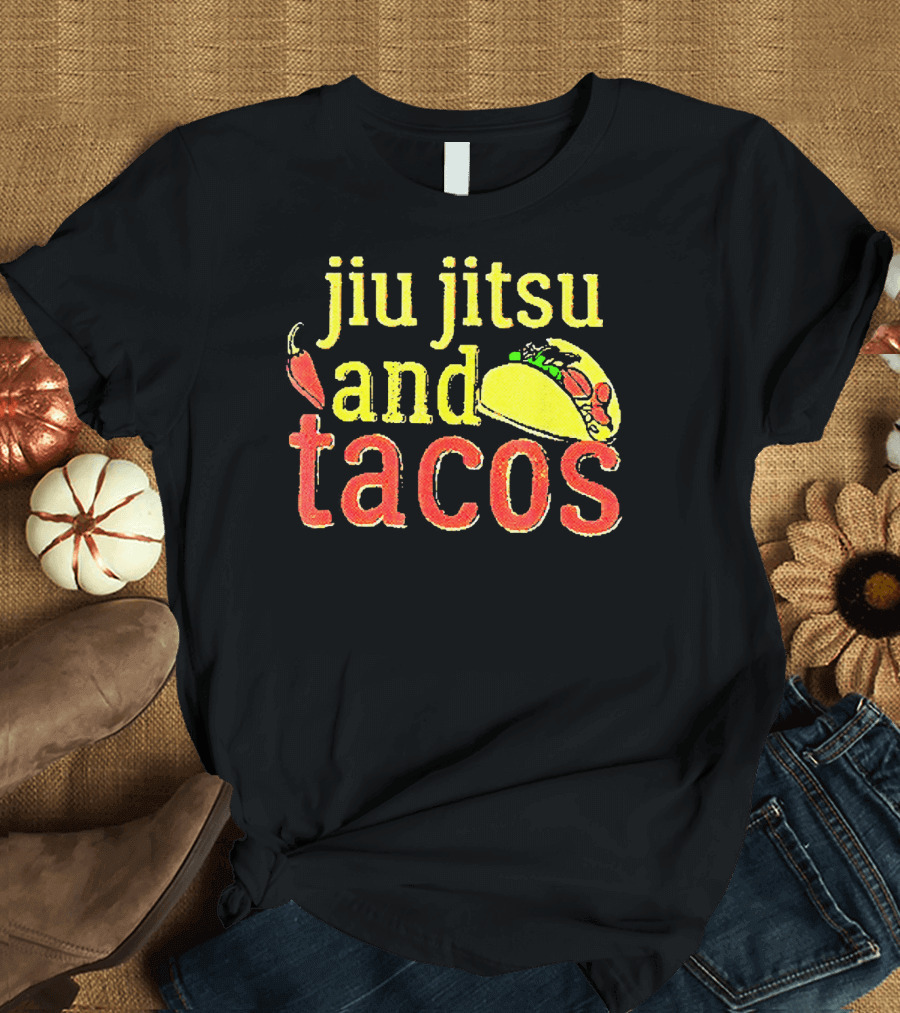 Jiu Jitsu And Tacos Pepper Taco T-Shirt