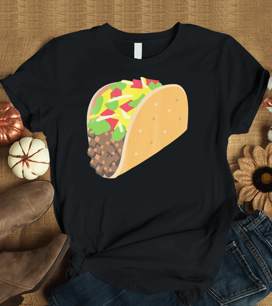 I Love Tacos Emoji Mexican Taco T-Shirt