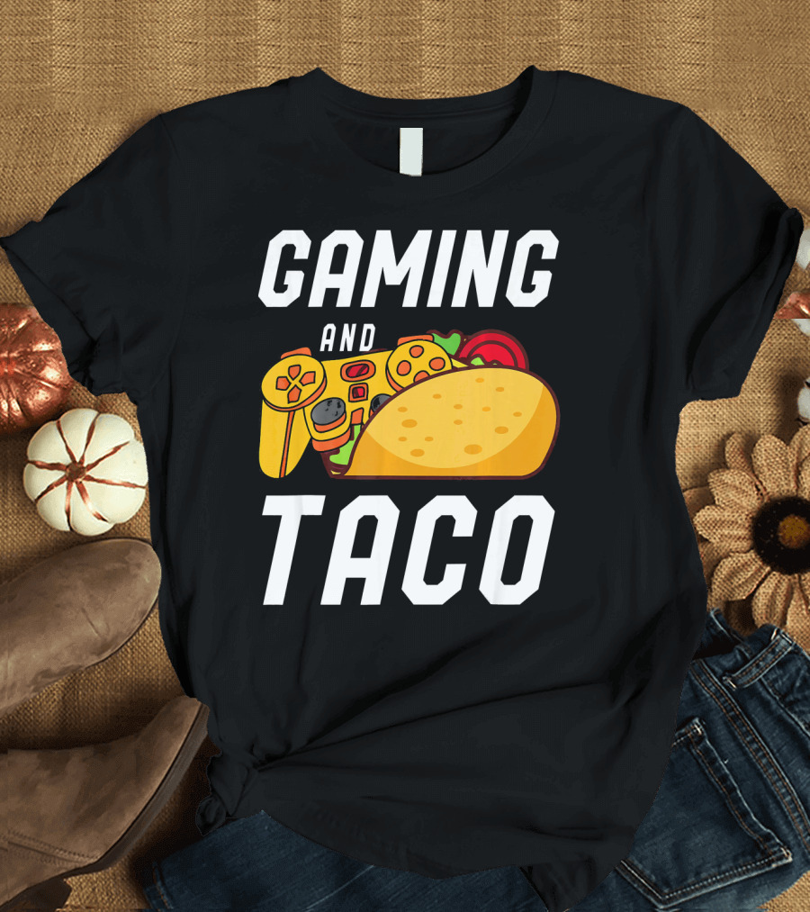 Gaming and Taco Gamers Controller Snack Combo T-Shirt
