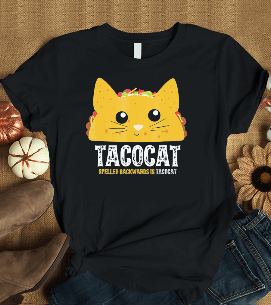 Taco Cat Spelled Backwards Is Tacocat Cute T-Shirt