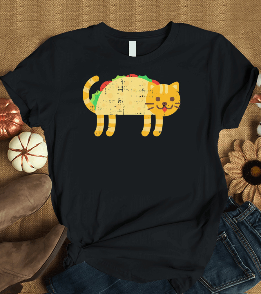 Taco Cat Kitty Kitten Funny Mexican Cinco de Mayo T-Shirt