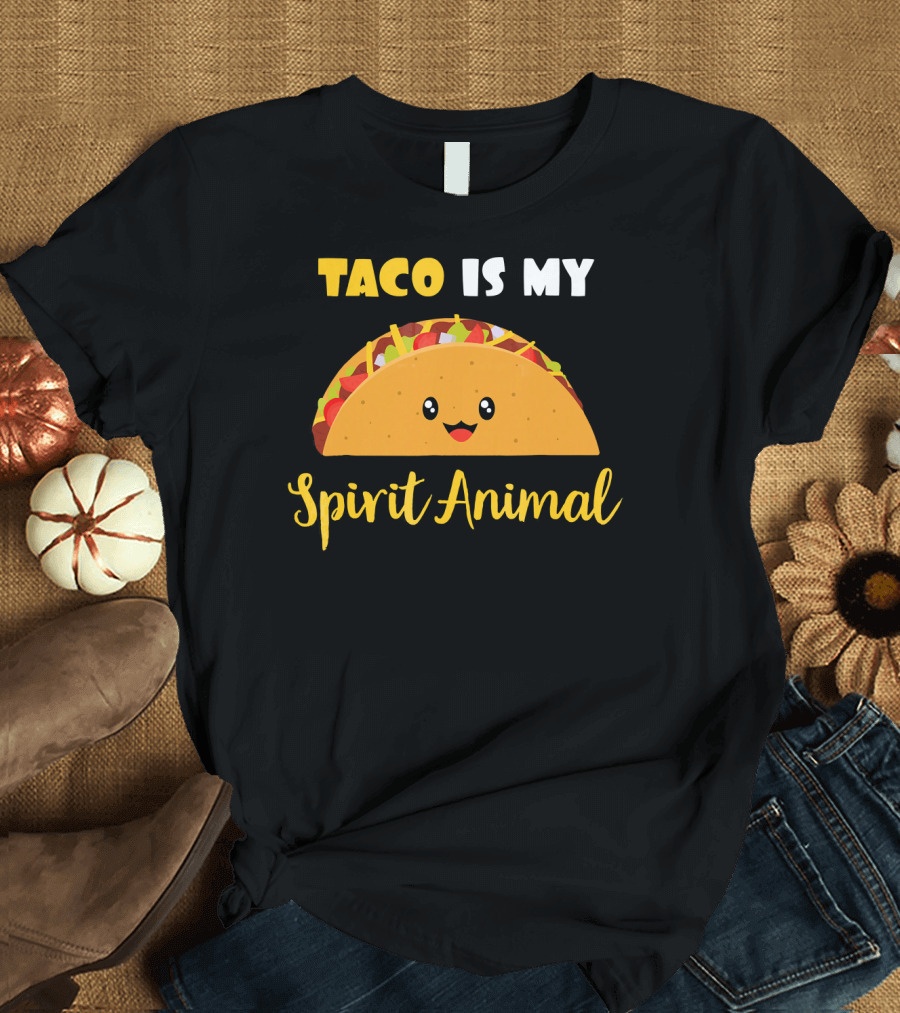 Taco Is My Spirit Animal Cute and Funny Food Lover T-Shirt