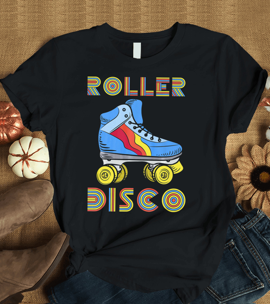 Retro 80s Roller Disco Skate Vibe T-Shirt