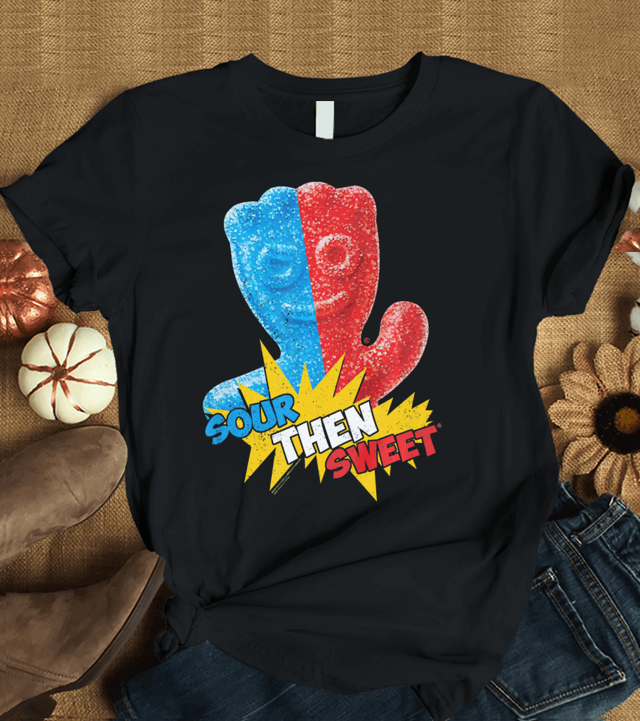 Sour Patch Kids Sour Then Sweet Candy Blue Red Explosion T-Shirt
