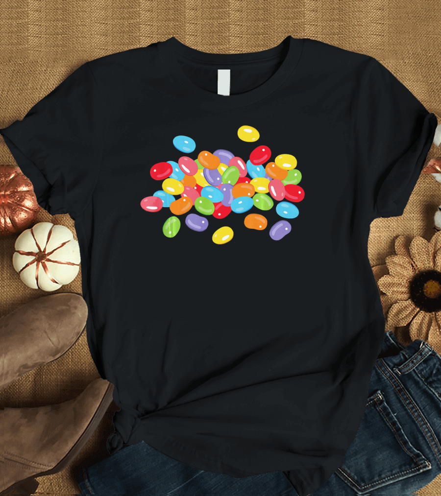 Cute Colorful Jelly Beans Candy Lover Easter Holiday T-Shirt