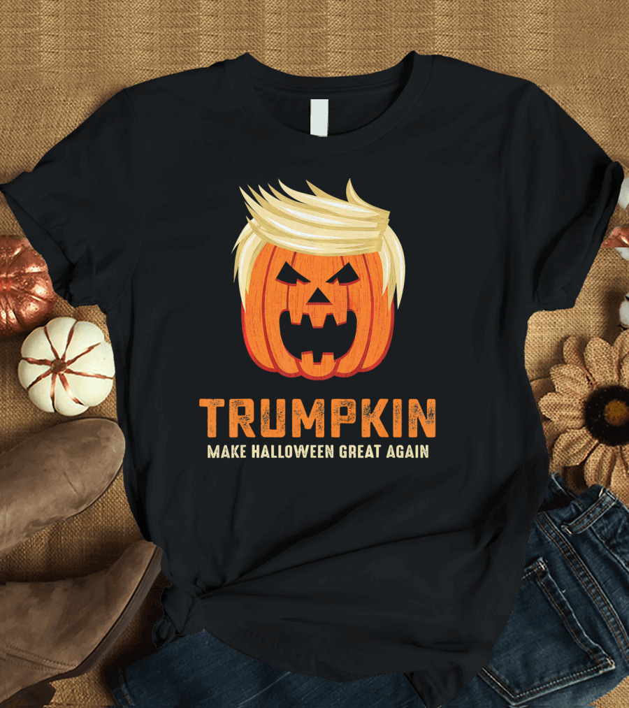 Trumpkin Make Halloween Great Again Pumpkin Face T-Shirt