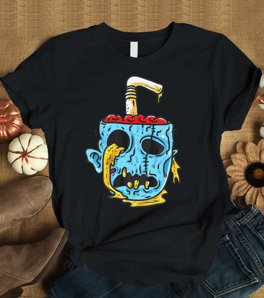 Zombie Food Brain Slushie Horror T-Shirt