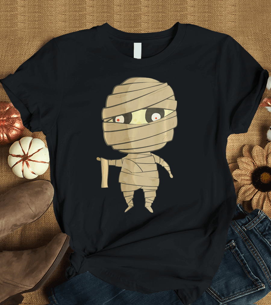 Mummy Halloween Cute Character T-Shirt